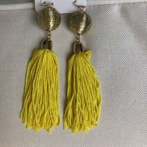 💕Gold & Yellow Disco Fringe Earrings 💕